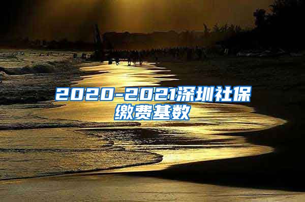 2020-2021深圳社保缴费基数