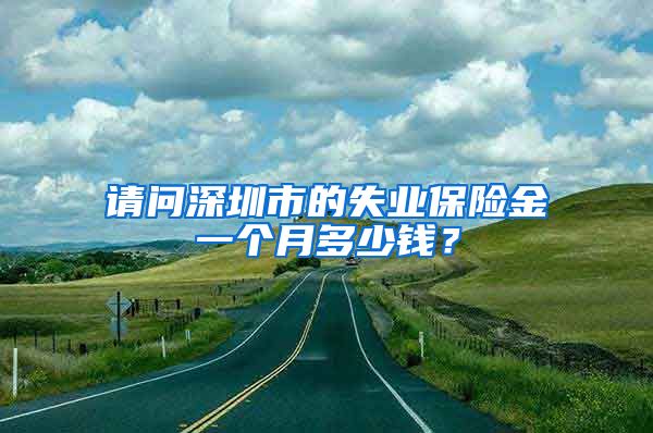 请问深圳市的失业保险金一个月多少钱？