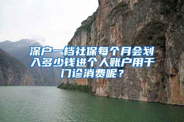 深户一档社保每个月会划入多少钱进个人账户用于门诊消费呢？