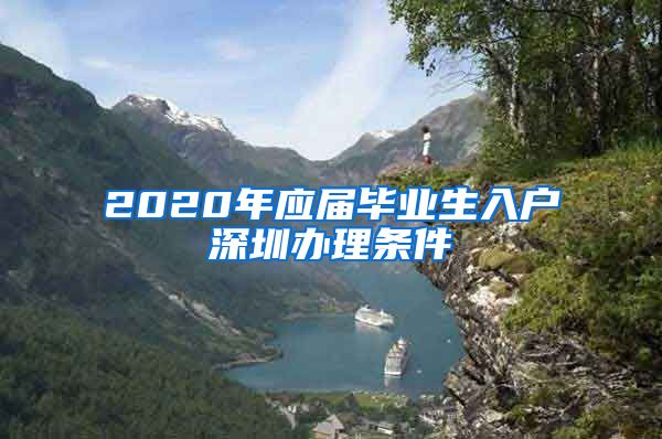 2020年应届毕业生入户深圳办理条件