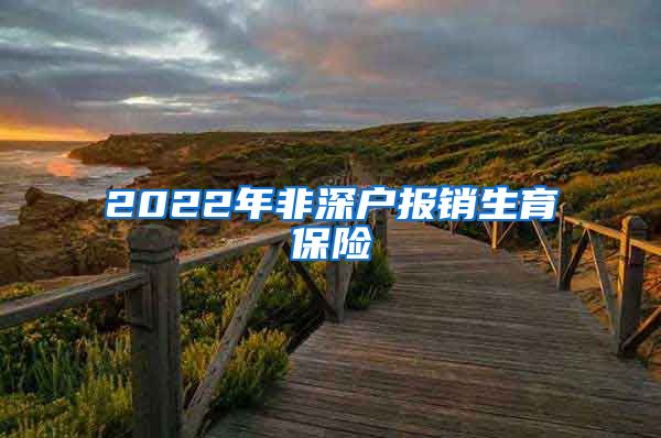 2022年非深户报销生育保险