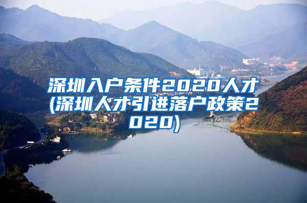 深圳入户条件2020人才(深圳人才引进落户政策2020)