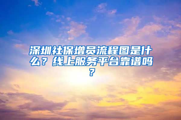 深圳社保增员流程图是什么？线上服务平台靠谱吗？