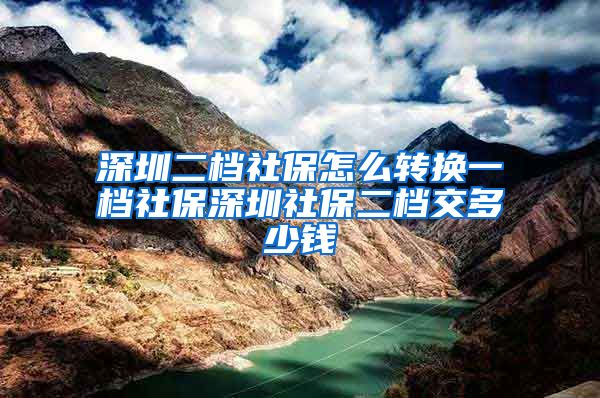 深圳二档社保怎么转换一档社保深圳社保二档交多少钱