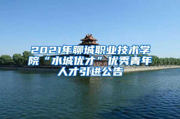 2021年聊城职业技术学院“水城优才”优秀青年人才引进公告