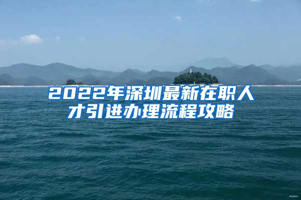 2022年深圳最新在职人才引进办理流程攻略