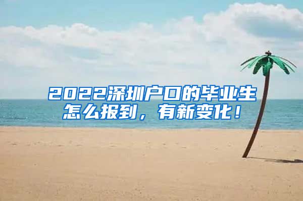 2022深圳户口的毕业生怎么报到，有新变化！