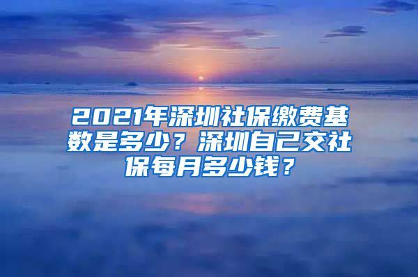 2021年深圳社保缴费基数是多少？深圳自己交社保每月多少钱？