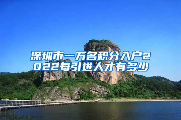 深圳市一万名积分入户2022每引进人才有多少