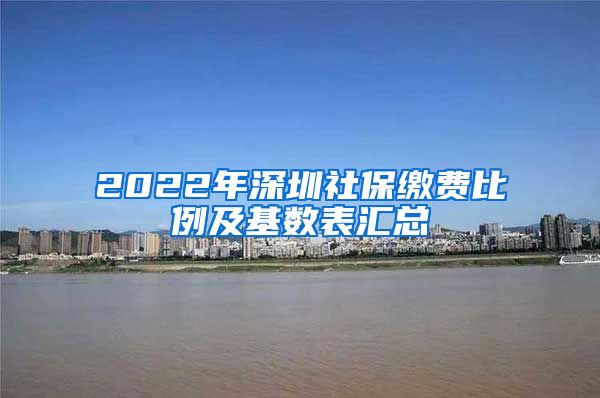 2022年深圳社保缴费比例及基数表汇总