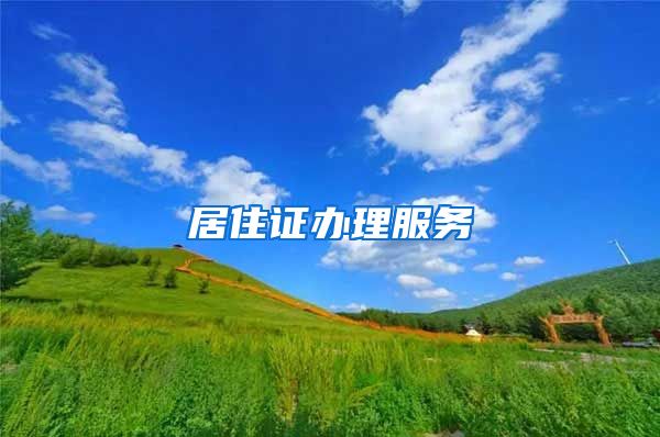 居住证办理服务