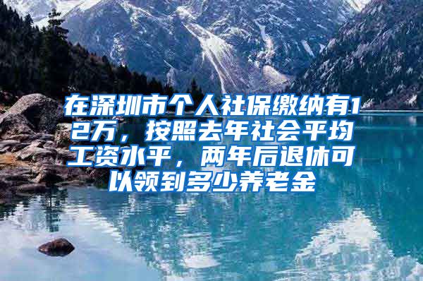 在深圳市个人社保缴纳有12万，按照去年社会平均工资水平，两年后退休可以领到多少养老金