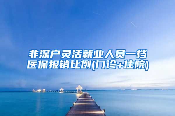 非深户灵活就业人员一档医保报销比例(门诊+住院)