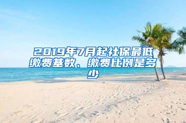 2019年7月起社保最低缴费基数、缴费比例是多少