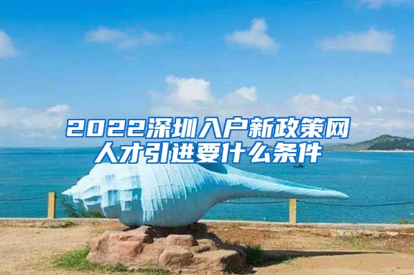 2022深圳入户新政策网人才引进要什么条件