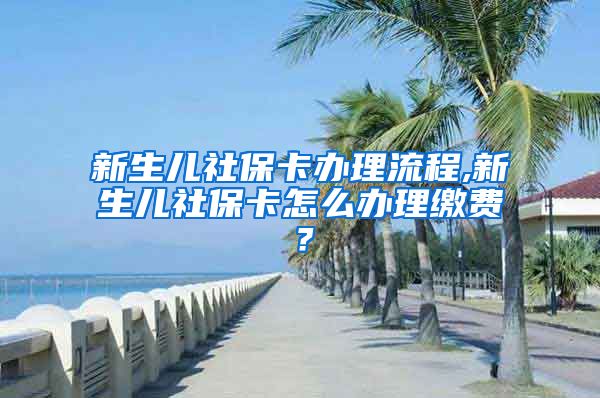 新生儿社保卡办理流程,新生儿社保卡怎么办理缴费？