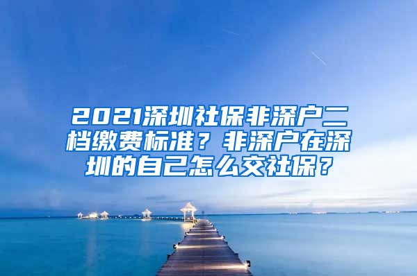 2021深圳社保非深户二档缴费标准？非深户在深圳的自己怎么交社保？