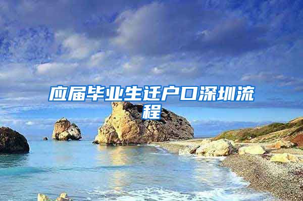 应届毕业生迁户口深圳流程