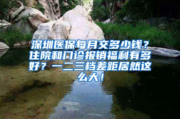 深圳医保每月交多少钱？住院和门诊报销福利有多好？一二三档差距居然这么大！