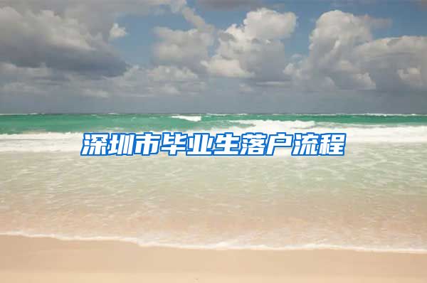 深圳市毕业生落户流程