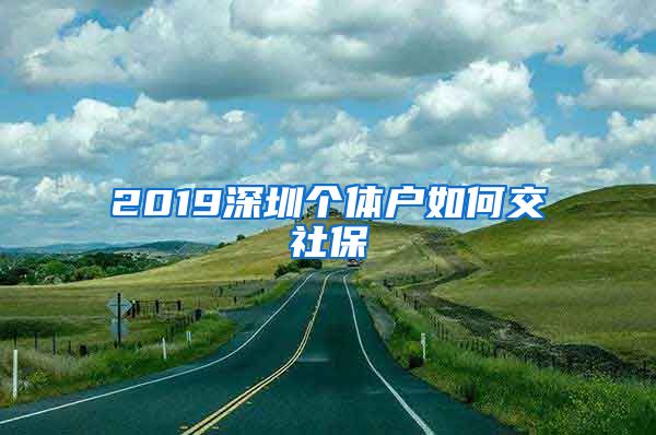 2019深圳个体户如何交社保