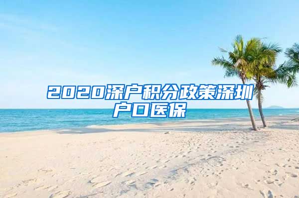 2020深户积分政策深圳户口医保