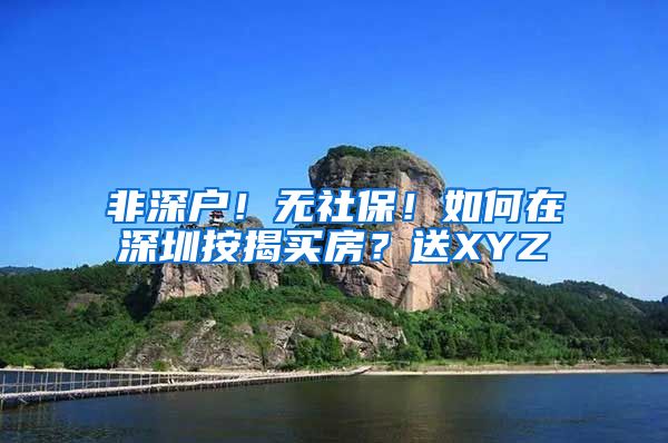 非深户！无社保！如何在深圳按揭买房？送XYZ