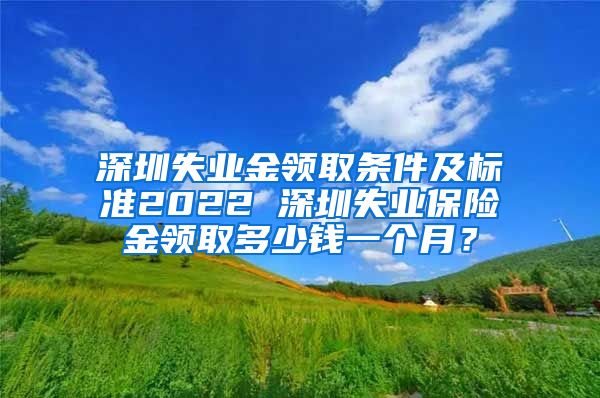 深圳失业金领取条件及标准2022 深圳失业保险金领取多少钱一个月？