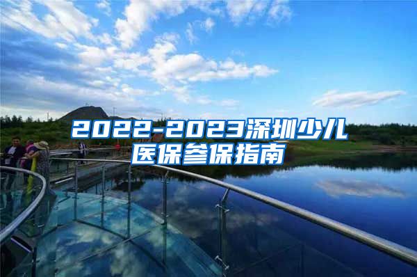 2022-2023深圳少儿医保参保指南