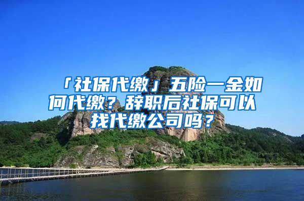 「社保代缴」五险一金如何代缴？辞职后社保可以找代缴公司吗？