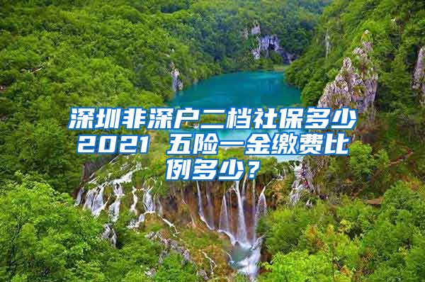 深圳非深户二档社保多少2021 五险一金缴费比例多少？