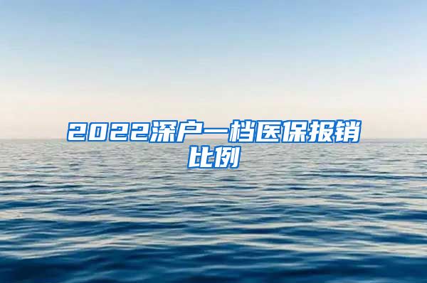 2022深户一档医保报销比例