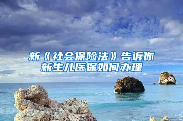 新《社会保险法》告诉你新生儿医保如何办理