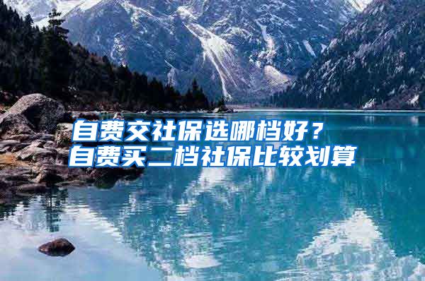 自费交社保选哪档好？ 自费买二档社保比较划算