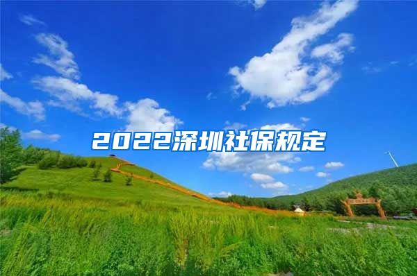 2022深圳社保规定