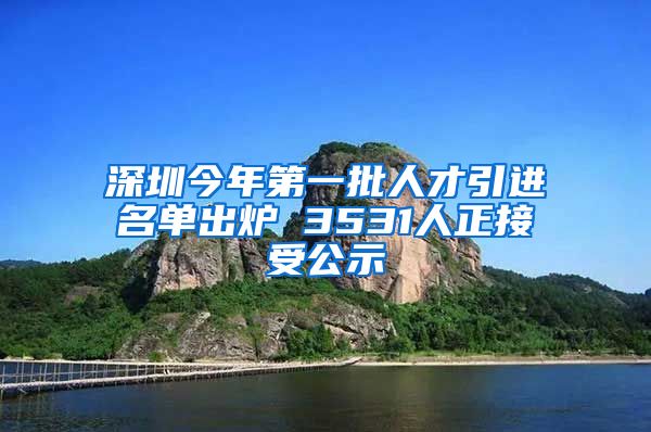 深圳今年第一批人才引进名单出炉 3531人正接受公示