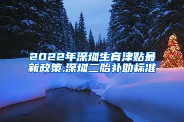 2022年深圳生育津贴最新政策,深圳二胎补助标准