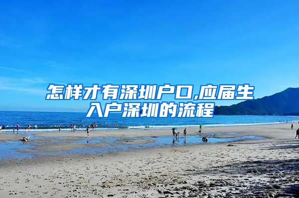 怎样才有深圳户口,应届生入户深圳的流程