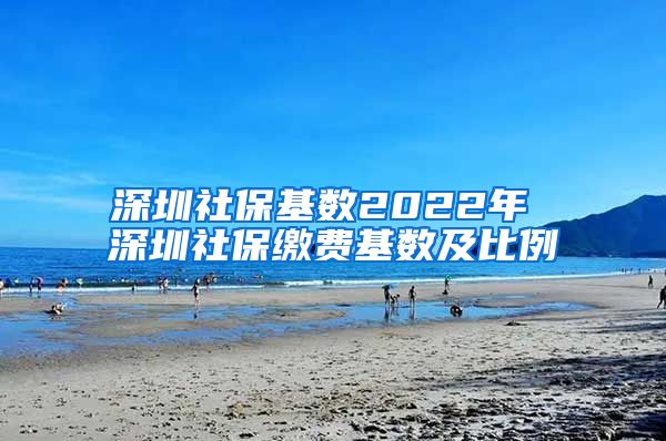 深圳社保基数2022年 深圳社保缴费基数及比例