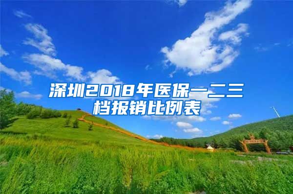 深圳2018年医保一二三档报销比例表