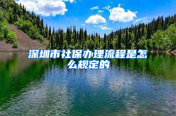 深圳市社保办理流程是怎么规定的