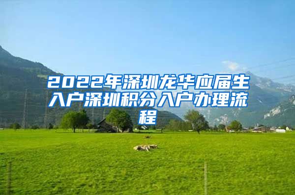 2022年深圳龙华应届生入户深圳积分入户办理流程