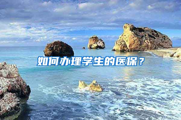 如何办理学生的医保？