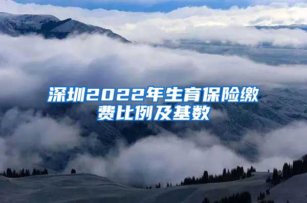 深圳2022年生育保险缴费比例及基数