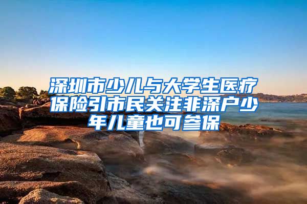 深圳市少儿与大学生医疗保险引市民关注非深户少年儿童也可参保