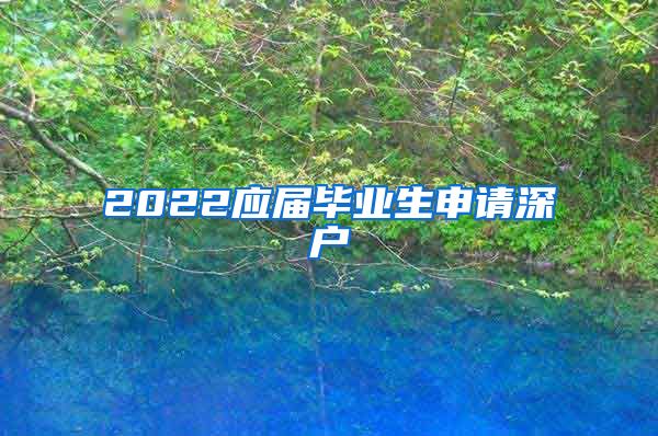 2022应届毕业生申请深户