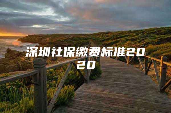 深圳社保缴费标准2020