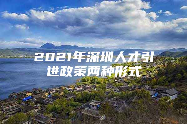 2021年深圳人才引进政策两种形式