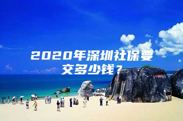 2020年深圳社保要交多少钱？