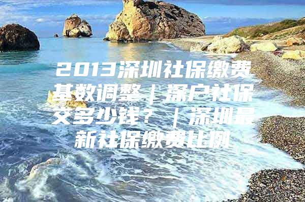 2013深圳社保缴费基数调整｜深户社保交多少钱？｜深圳最新社保缴费比例